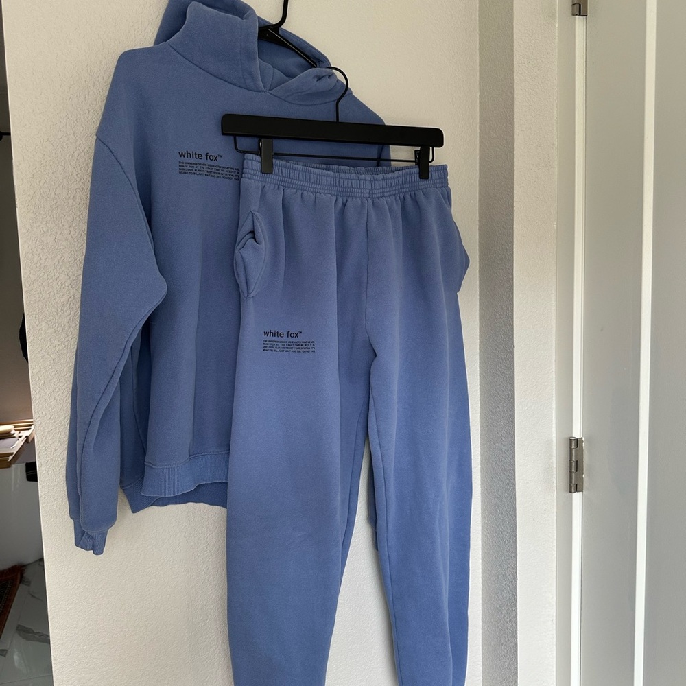 White fox sweat set
